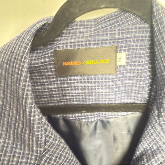Harris wallace Blue Checkered Jacket - Picture 3 of 6